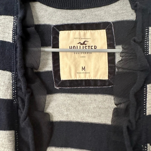 HOLLISTER Black Long Sleeves Light Cardigan Medium - Picture 3 of 4